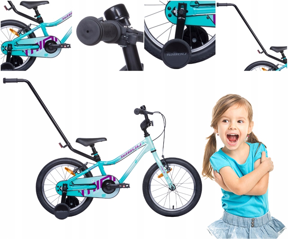 Rower Dziecięcy Rowerek 14 Cali Tabou Mini Fr Dla Dziewczynki Lekki 7 kg