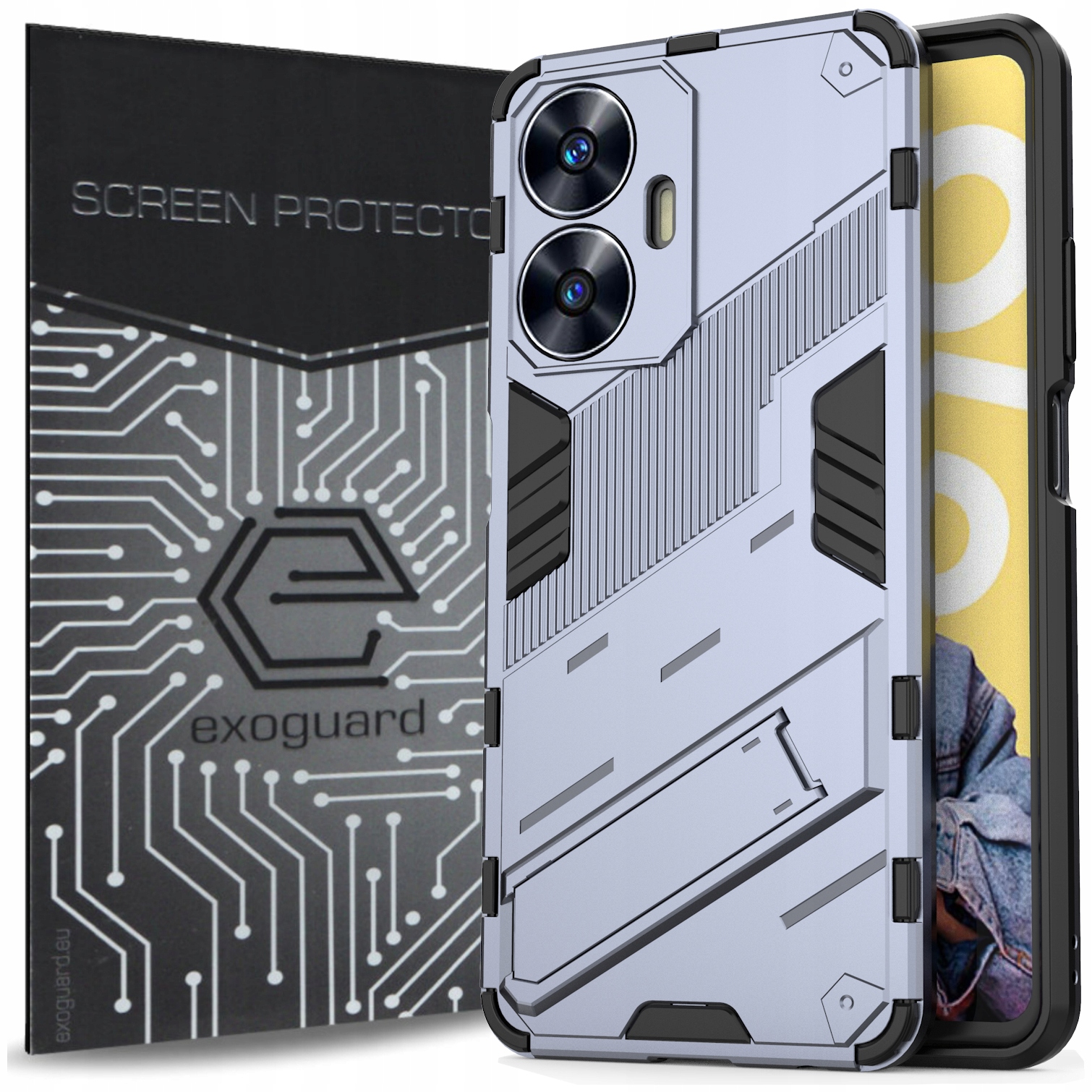 

Case Etui Pancerne Obudowa+szkło do Realme C55