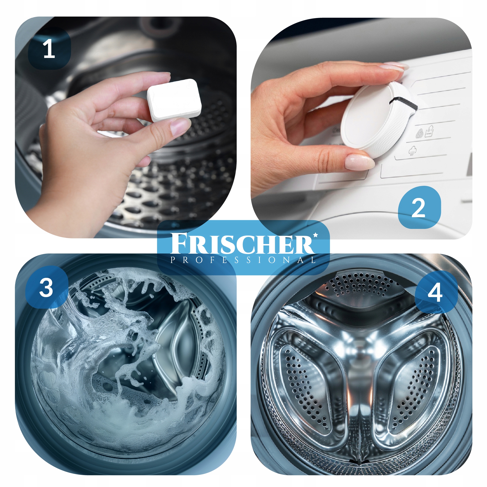 TABLETKI DO CZYSZCZENIA PRALKI ODKAMIENIAJĄCE NEUTRALIZUJĄCE ZAPACH 42szt Rodzaj tabletki