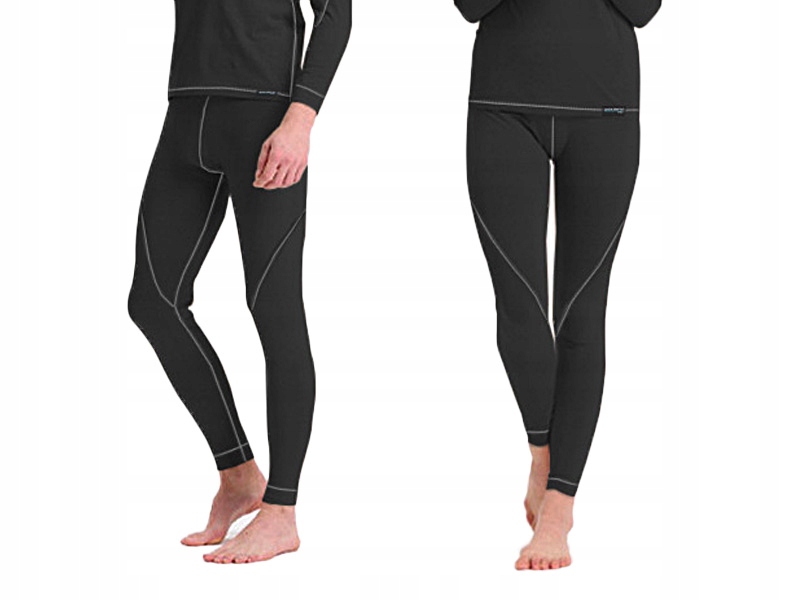 Getry Termoaktywne z Wełny Merynosa C+ XXL czarne