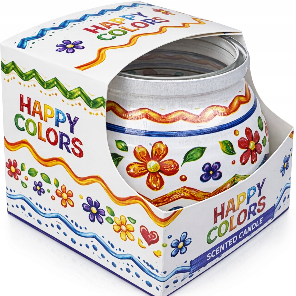Świeca zapachowa parafinowa Miral 80 g HAPPY COLORS
