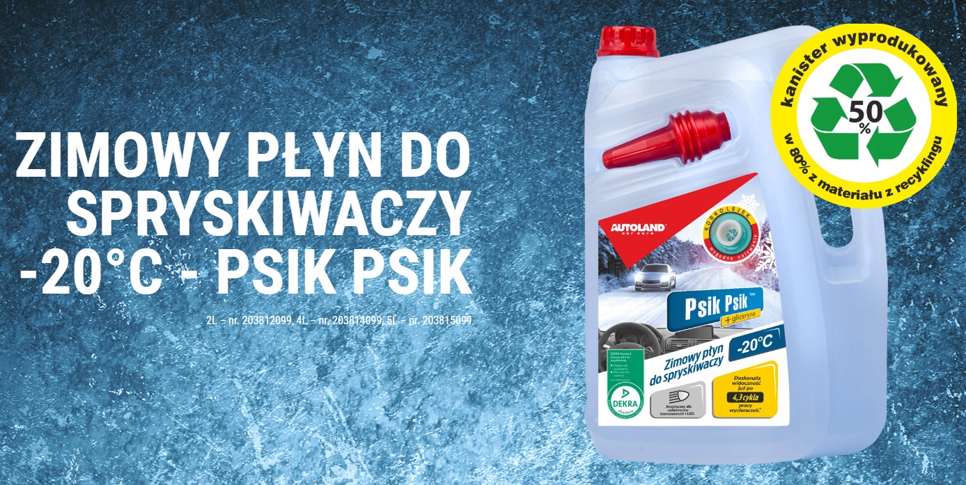 AUTOLAND PSIK ZIMOWY PŁYN DO SPRYSKIWACZY szyb 4L Typ Gotowy płyn