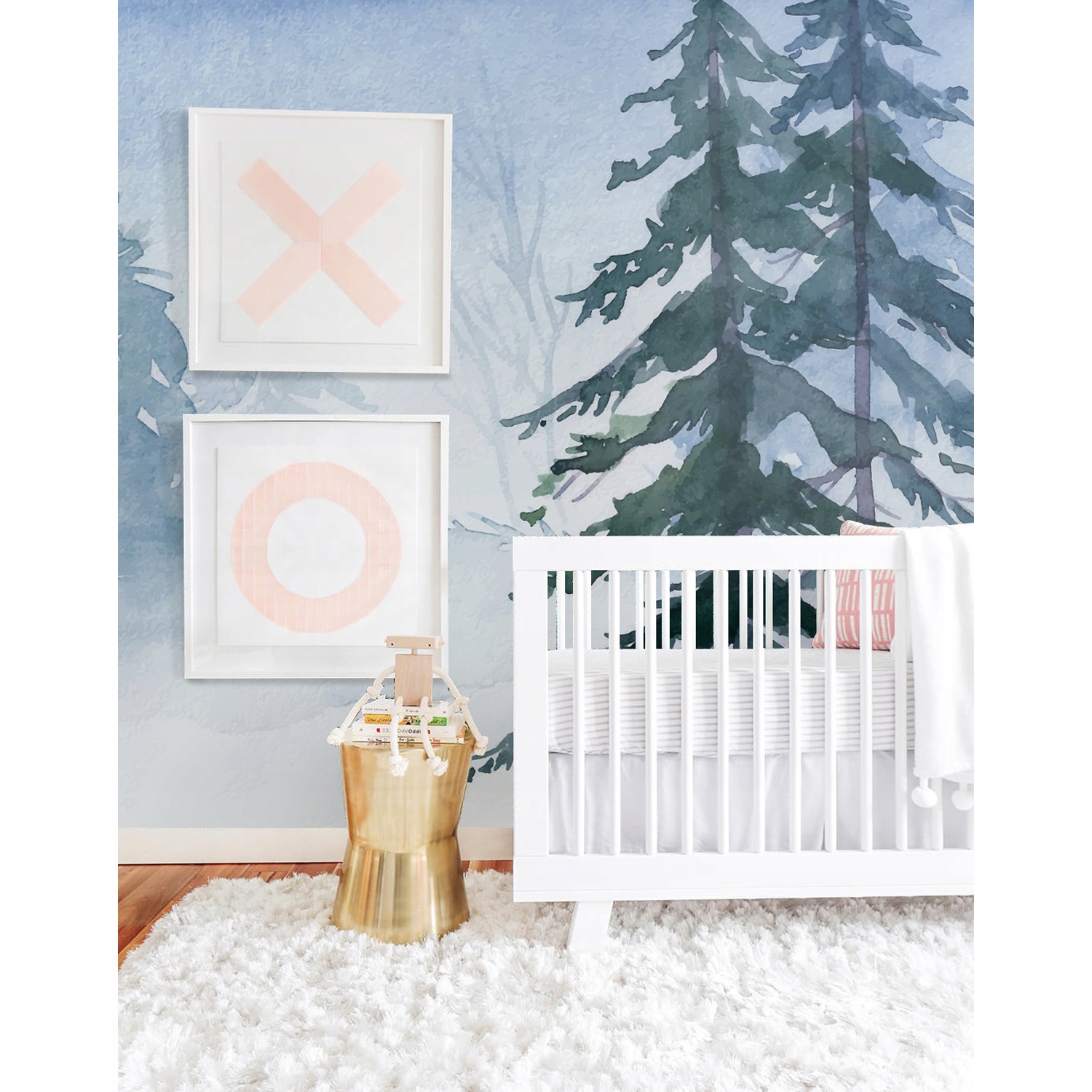 

Fototapeta ścienna Akwarelowy las zimowy 104x70cm