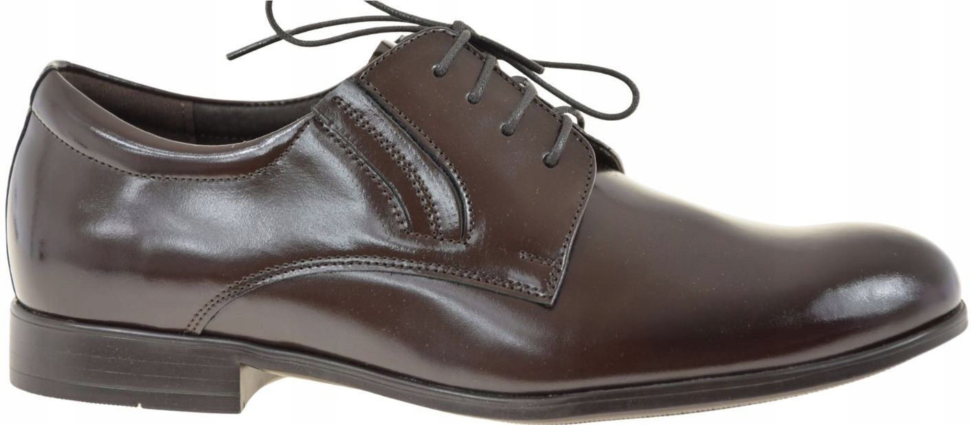 Elegantní pánské kožené polobotky hnědé s obuví Agda 1737/2 VEL.39