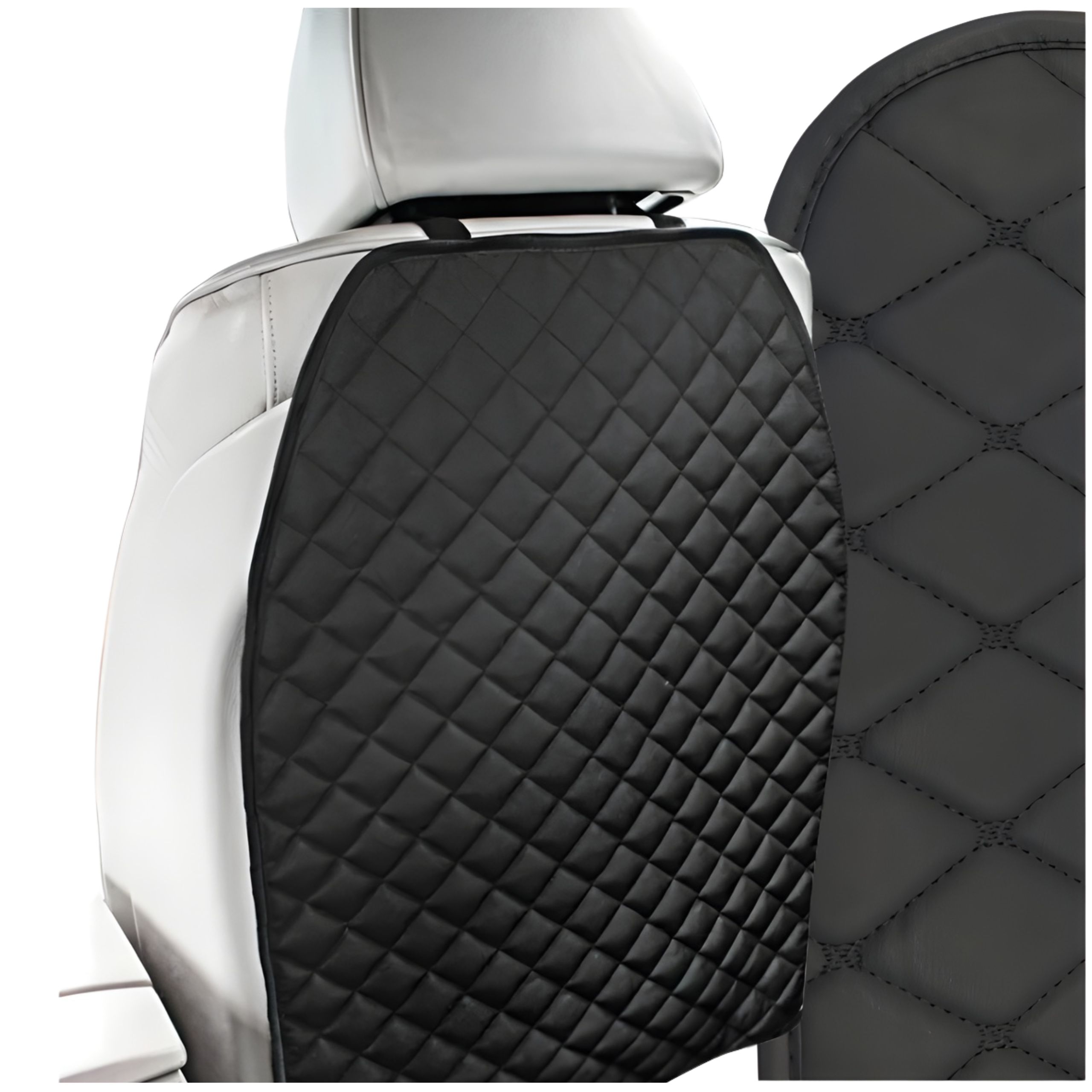 Mata ochronna KarKraft skórzana czarna uniwersalna z otworami pod zagłówki