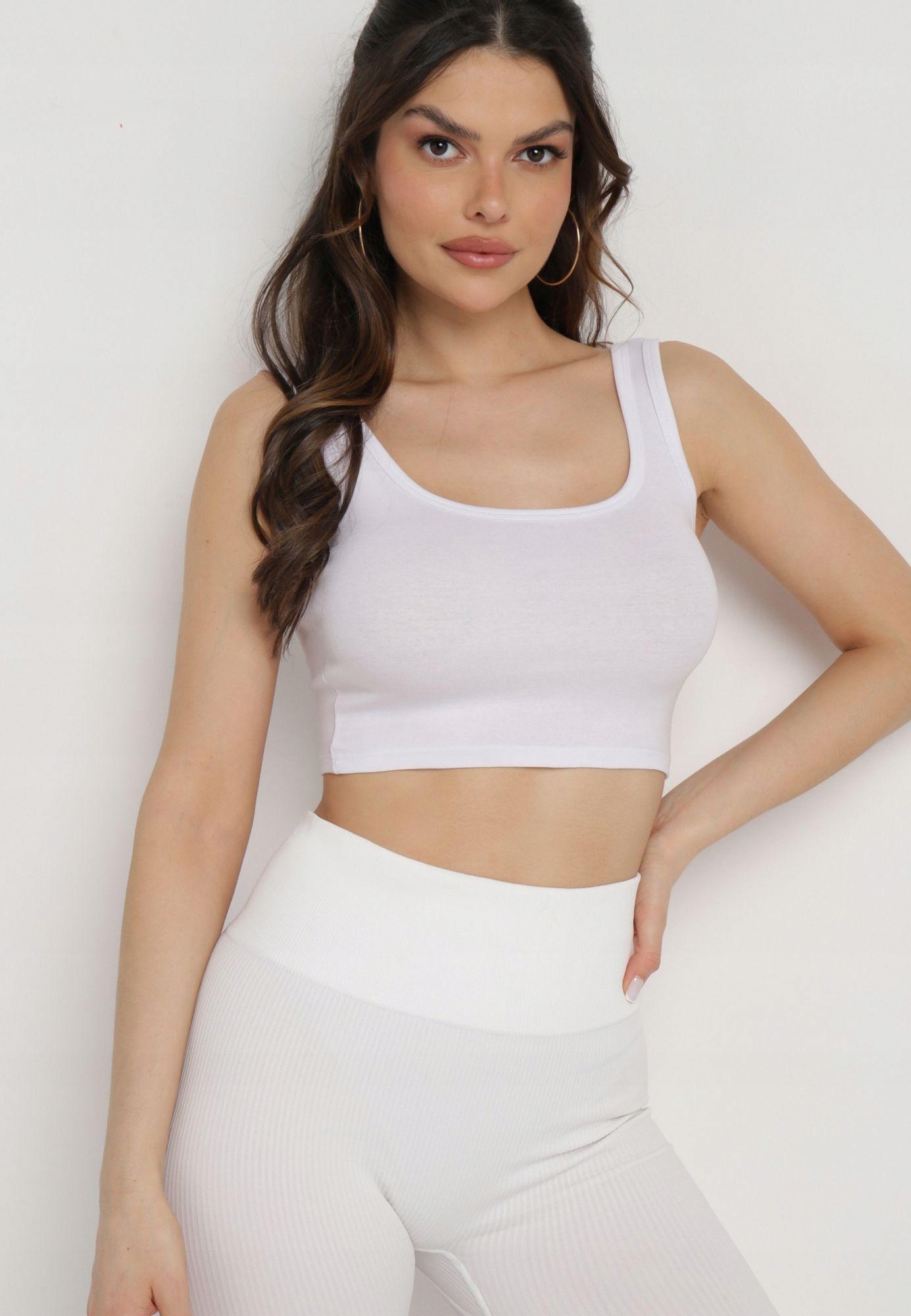 Born2Be Biały Top damski XS