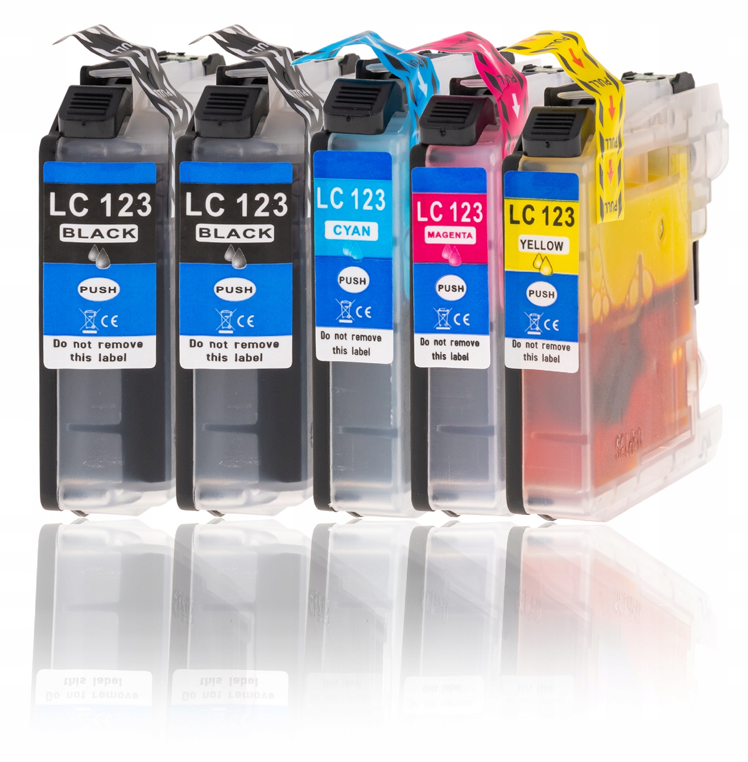 

5x Tusz do Brother LC123 DCP-J132W DCP-J152W Chip