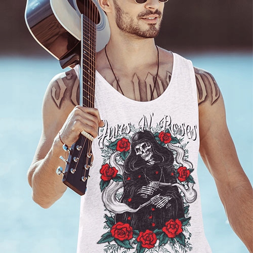 TANK TOP HORROR/ROCK GUNS N ROSES REAPER Rozmiar L