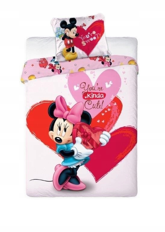 pościel dziecięca Myszka Minnie Mini Miki 160x200