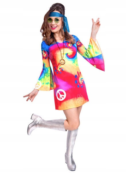 Dámské šaty hippies, 60. léta M