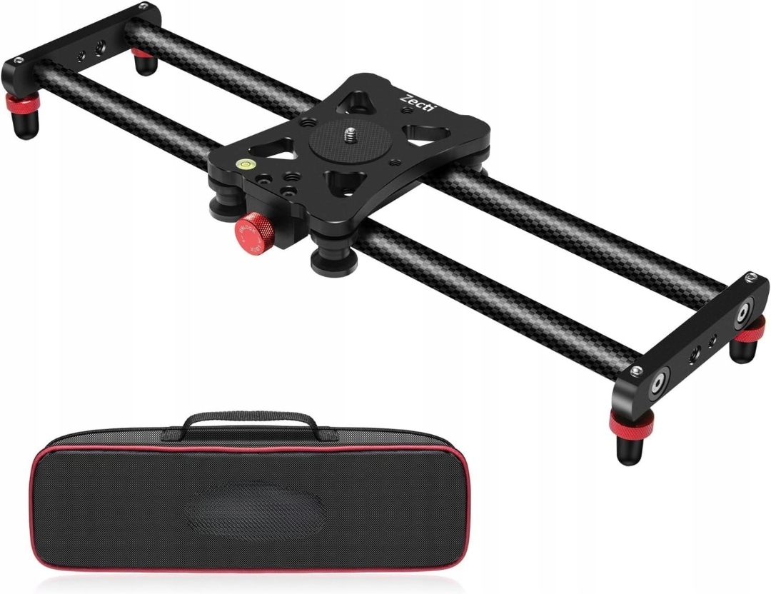 Stabilizator Obrazu Szyna Fotograficzna 40CM Zecti Slider Wózek Włókno