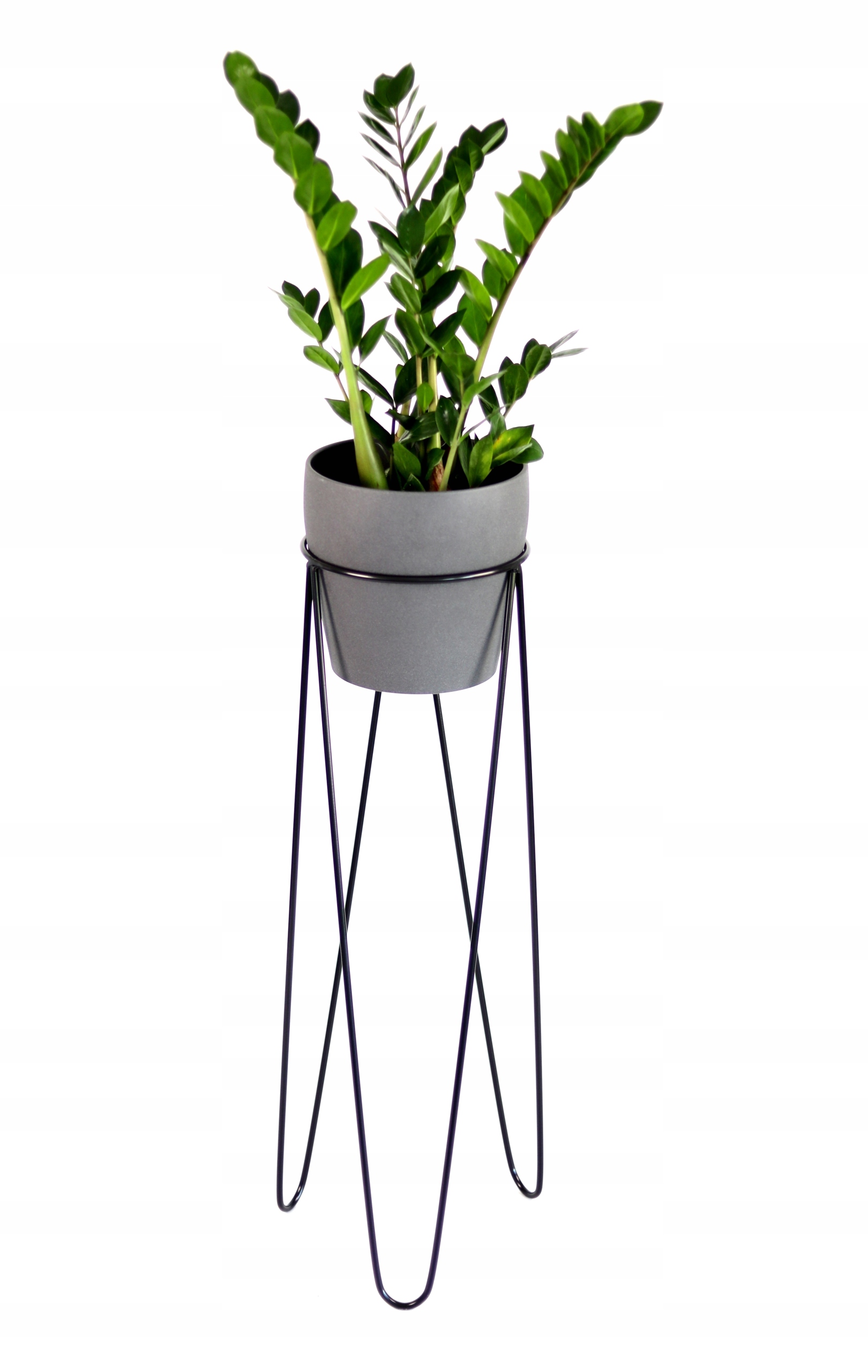 

Nowoczesny Loftowy Kwietnik Metalowy 84cm czarny