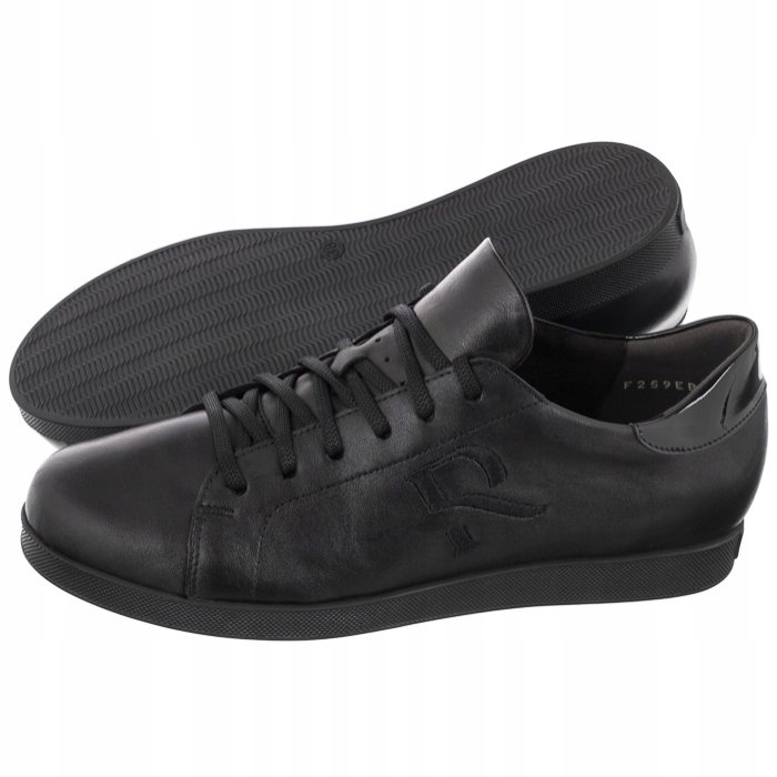 

Buty Damskie Półbuty Ryłko Czarne Skórzane 0LRG2