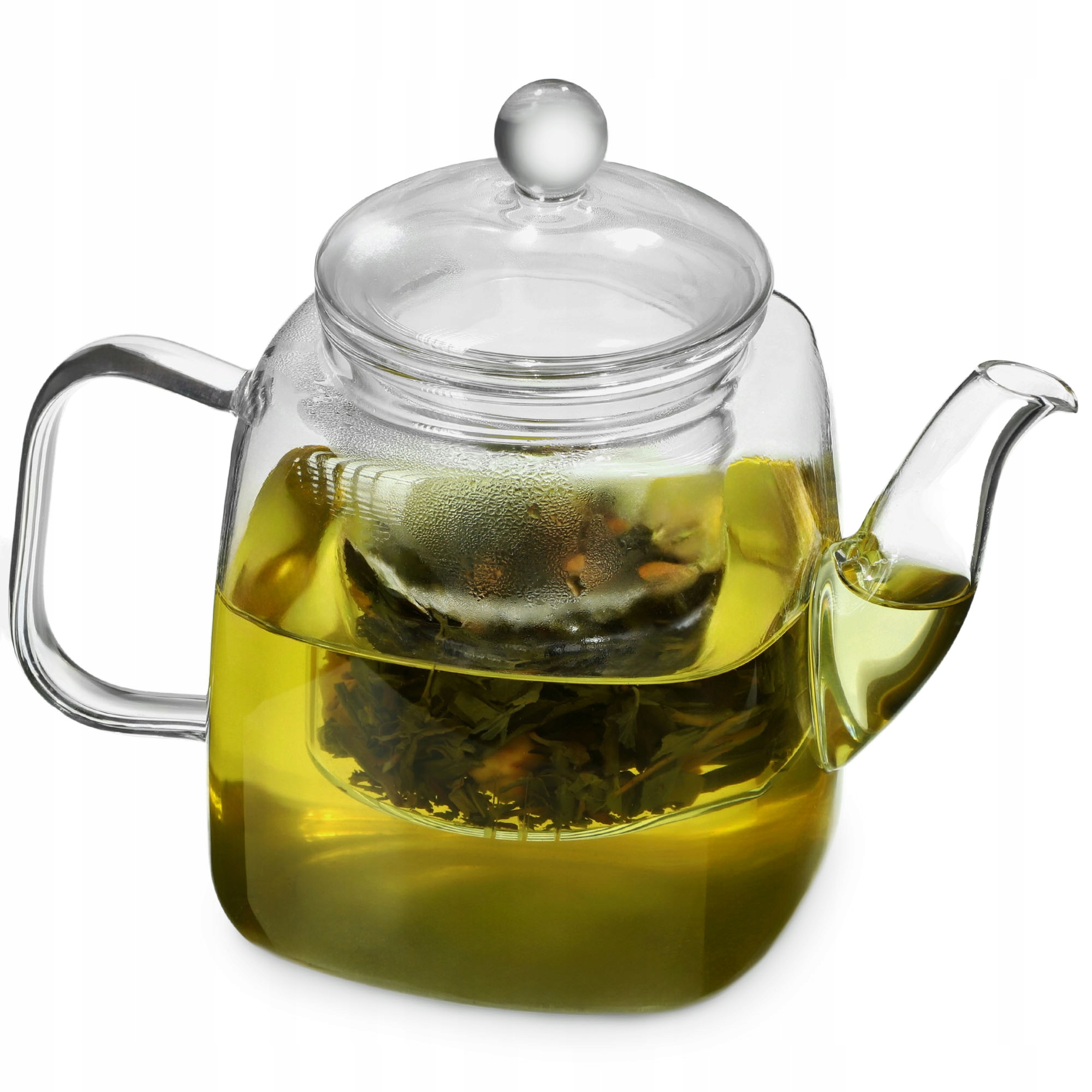 DZBANEK ZAPARZACZ DO HERBATY SZKLANY DO PARZENIA ZIÓŁ Z POKRYWKĄ 1L Marka Kadax