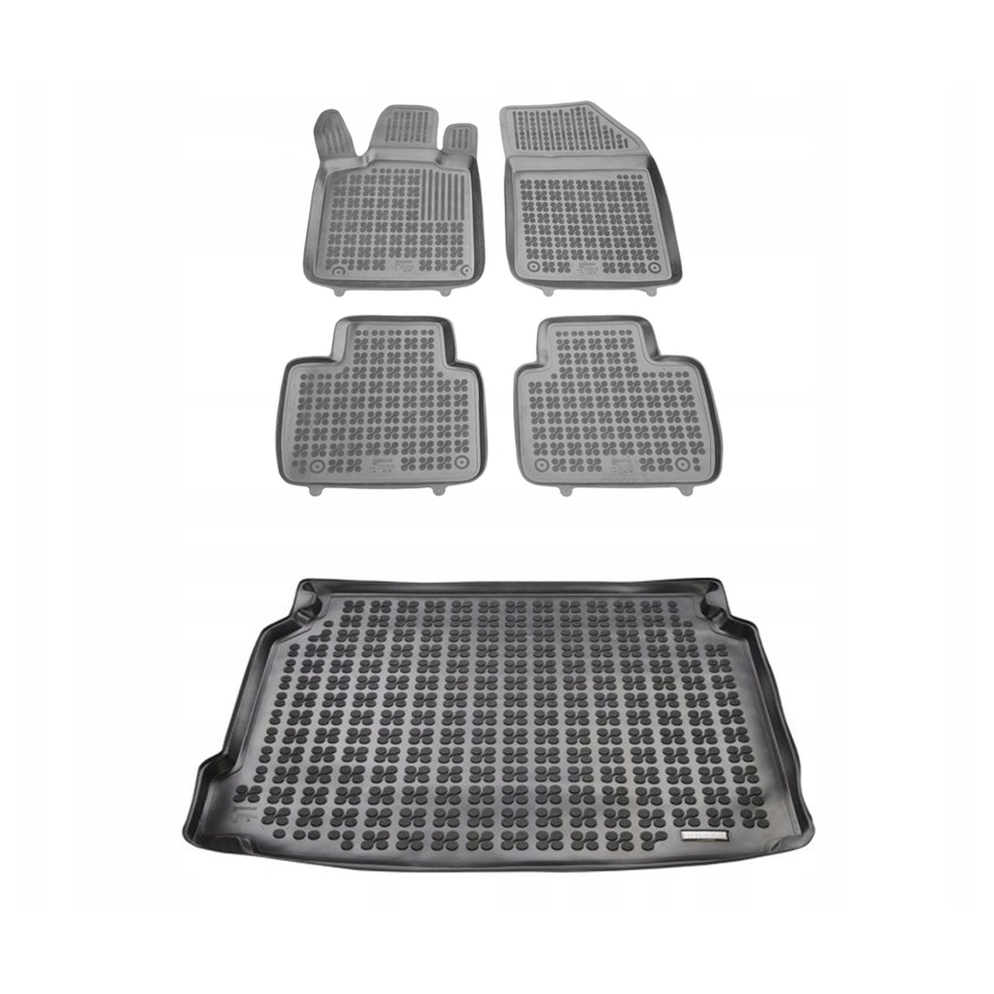 Gumová sada kobercov a rohoží Peugeot 508 II od roku 2018, 5-dverový liftback, 2