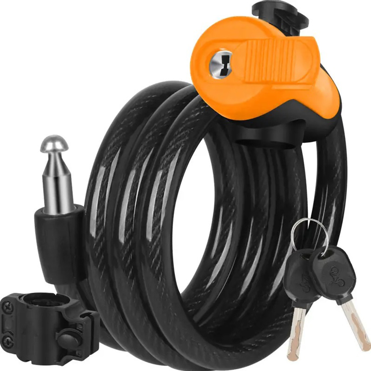 ZAPIĘCIE DO ROWERU BLOKADA ROWEROWA LINKA ŁAŃCUCH NA KLUCZYK 100CM RW36 Kod producenta APT_RW36