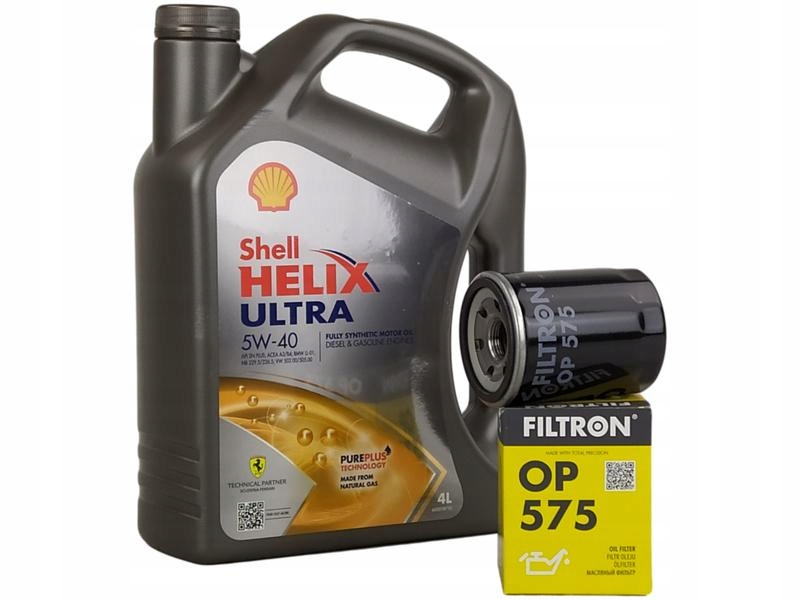 

Shell Helix Ultra 5W40 4L+FILTR Oleju OP575