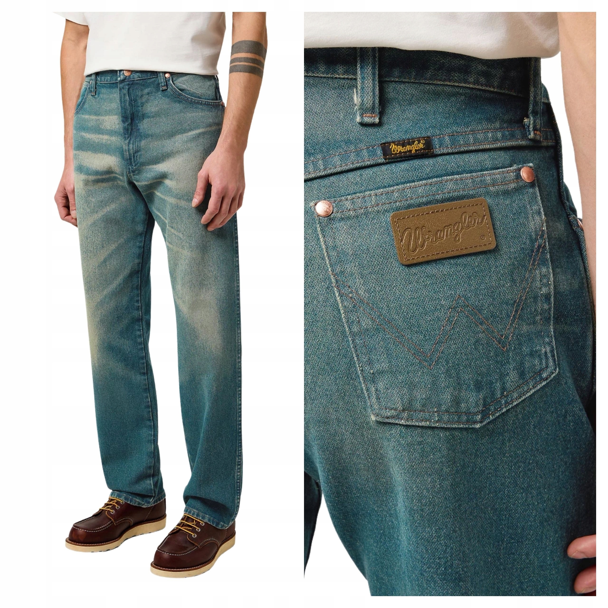 Pánské kalhoty Wrangler 13MWZ Slim Fit Zúžené Storm Blue Džíny W33 L34