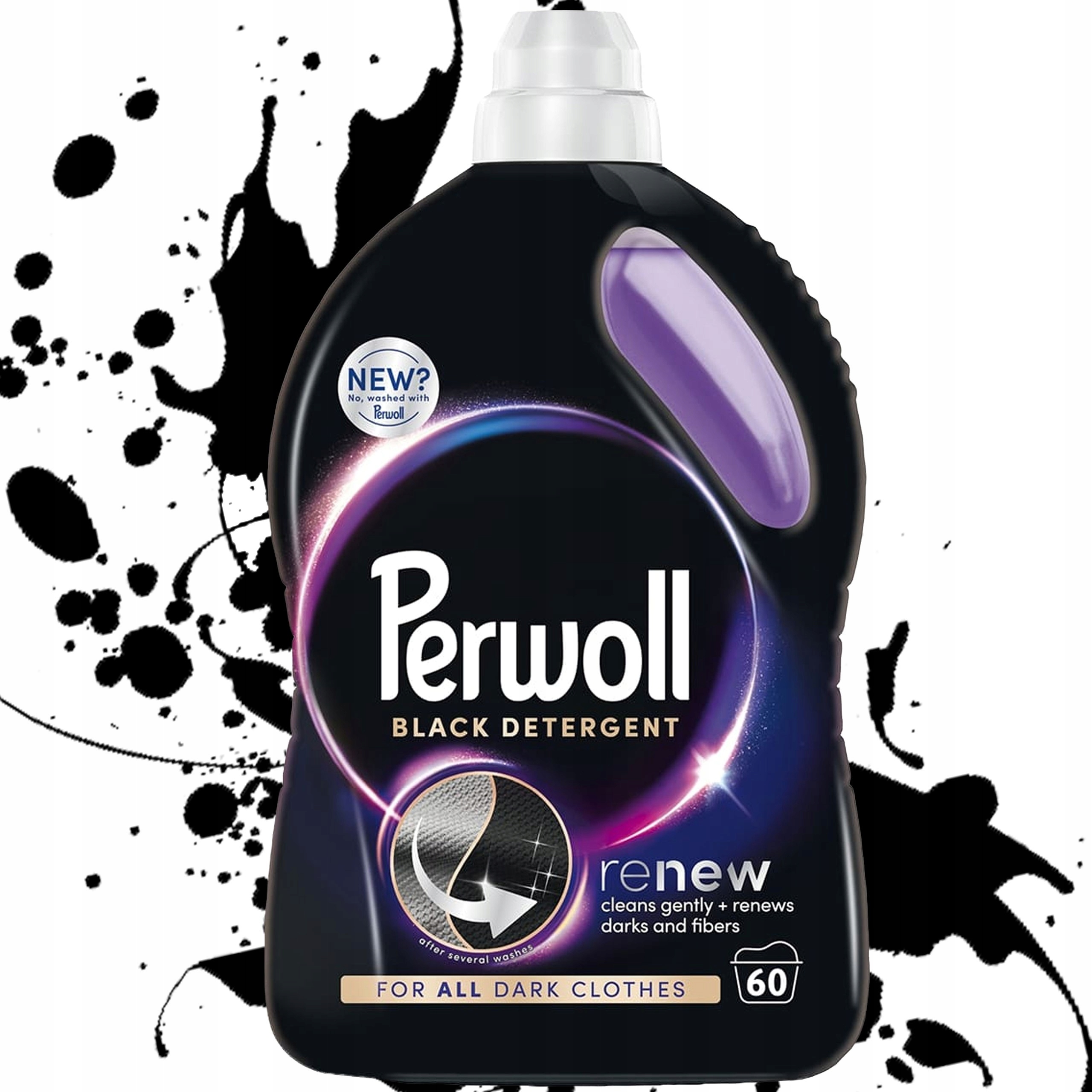 PŁYN DO PRANIA CIEMNYCH CZARNYCH UBRAŃ PERWOLL RENEW BLACK 3L 60 PRAŃ