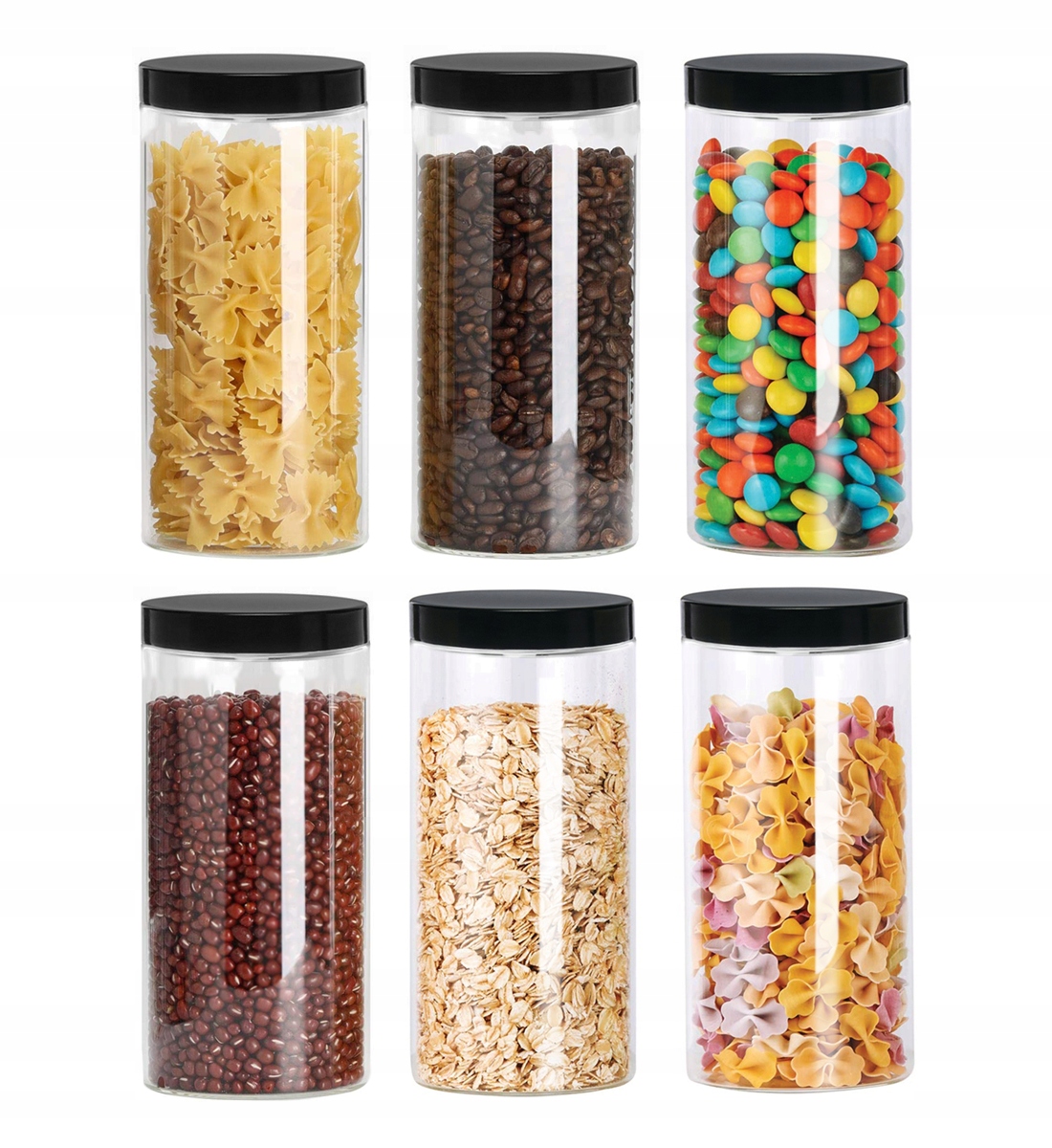 

Słoik plastikowy 1500ml pojemnik 1,5L makaron 6szt
