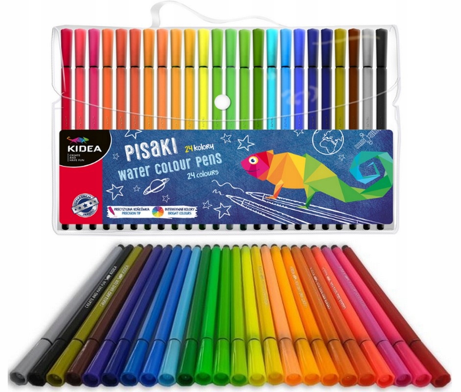 KIDEA FLAMASTRY MAZAKI PISAKI 24 kolory