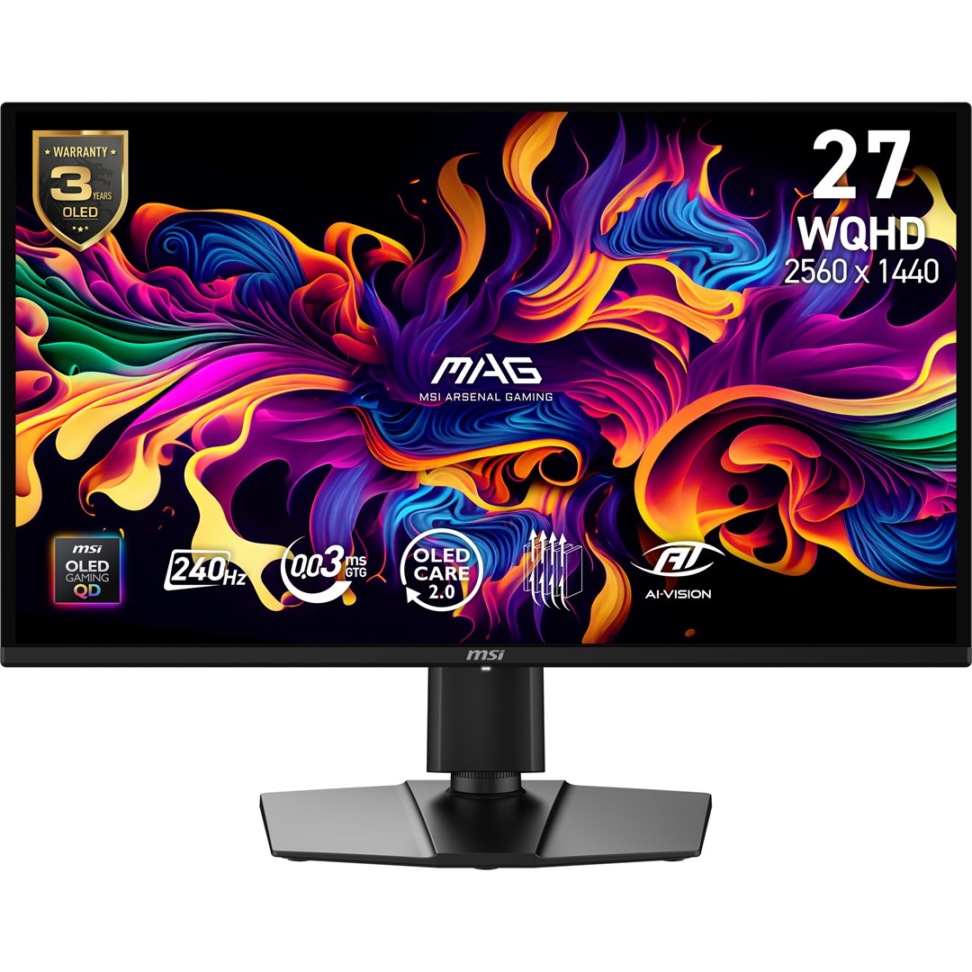 Msi Herní monitor 26,5" Mag 274QP Qd-oled, Wqhd rozlišení, 240Hz