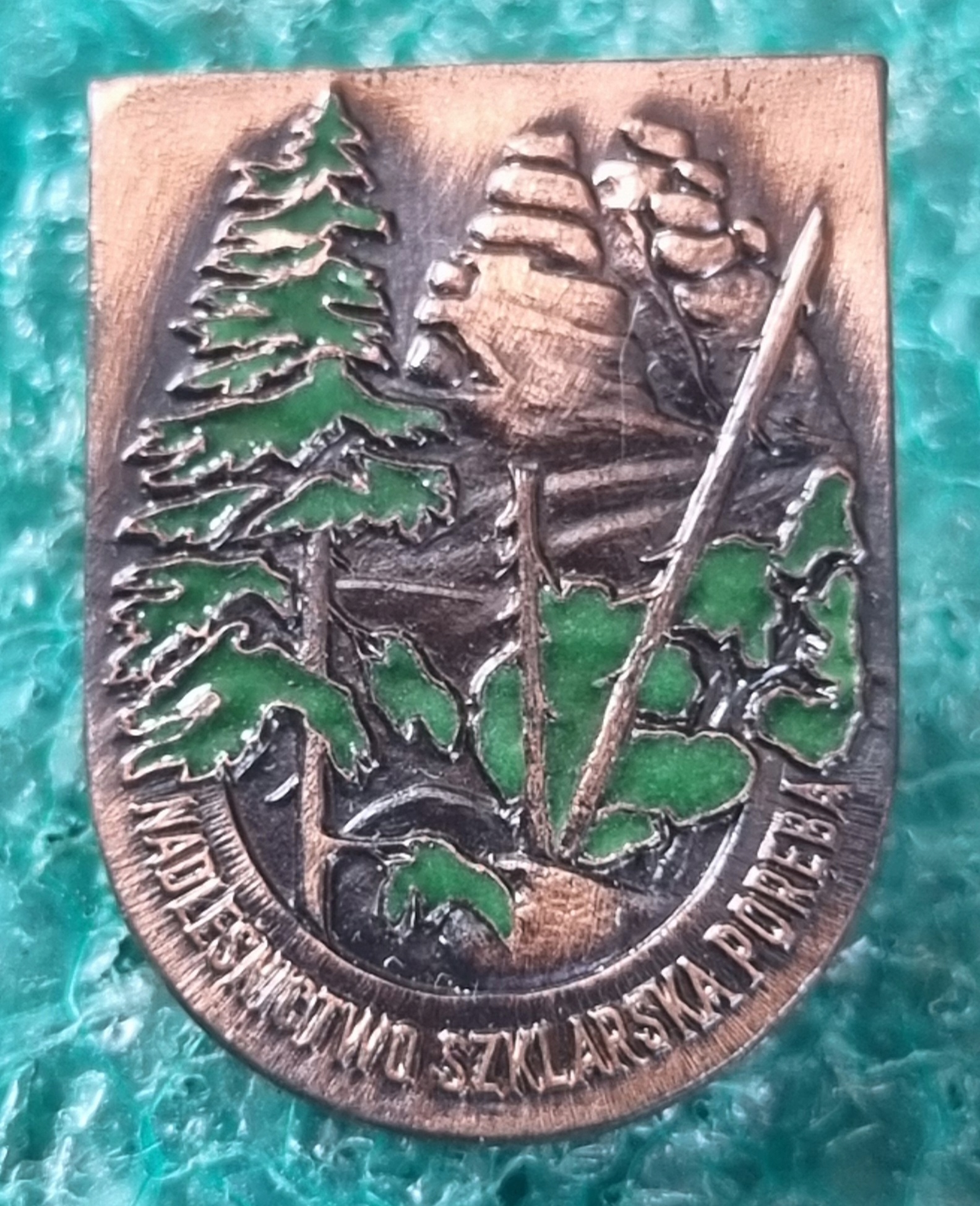 ODZNAKA NADLEŚNICTWO SZKLARSKA PORĘBA - WERSJA BRĄZOWA