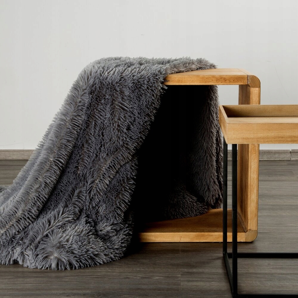 Deka přehoz Tifany 170x210 Design91 ocelová s kožešinovou strukturou