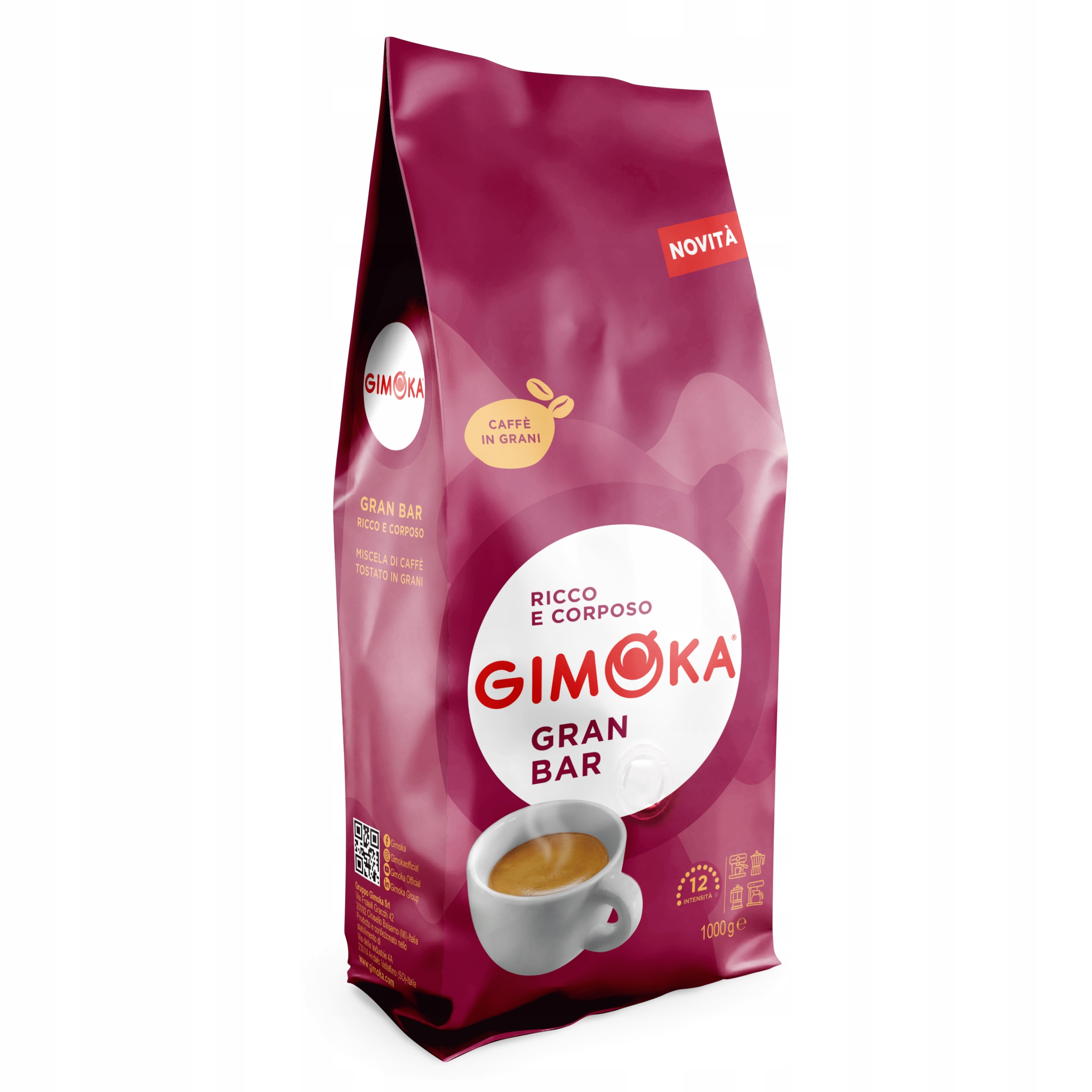 Levně Gimoka Káva zrnková Gran Bar Robusta Arabika 1 kg