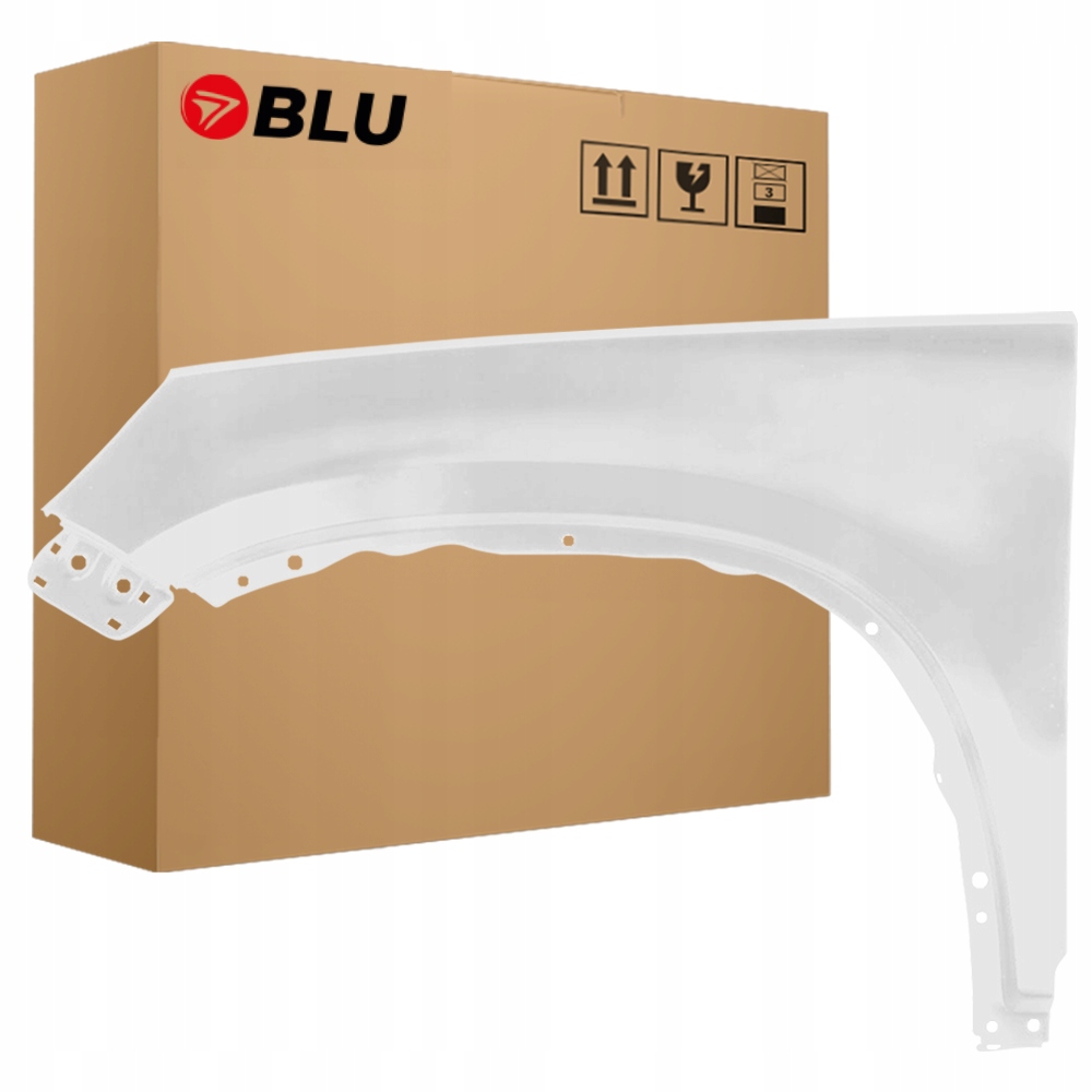 Blu Blatník Vw Tiguan I 5N LC9A levý bílý 07-16 přední pozink PureWeiss