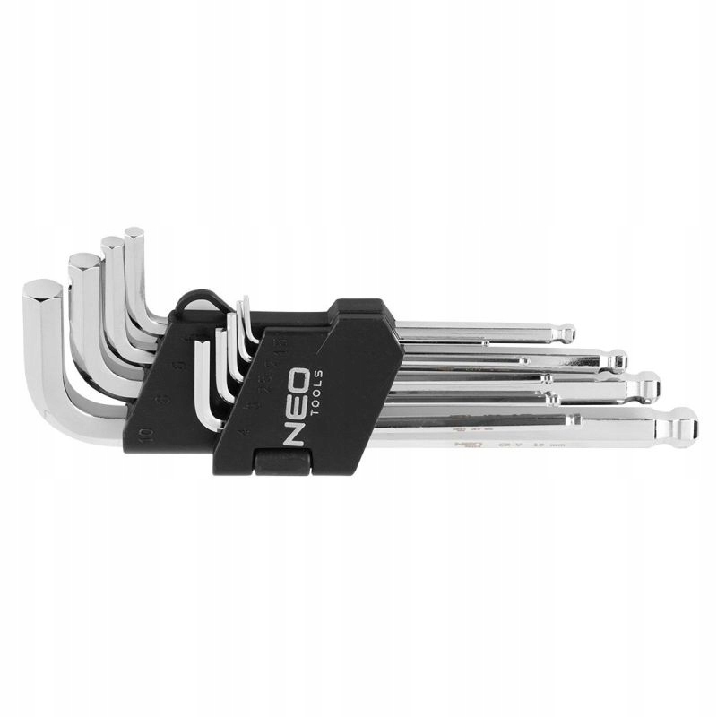 Neo 09-525 Klucze sześciokątne z końcówką kulistą komplet 9-cio częściowy