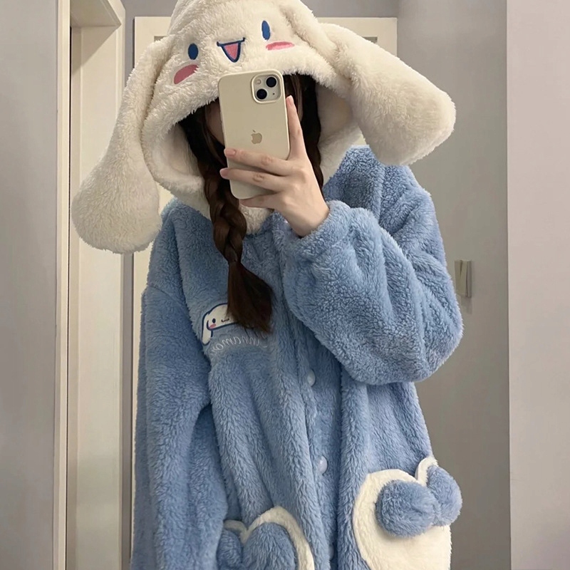 Cinnamoroll KIGURUMI PIŻAMA KOMBINEZON ONESIE Materiał dominujący poliester