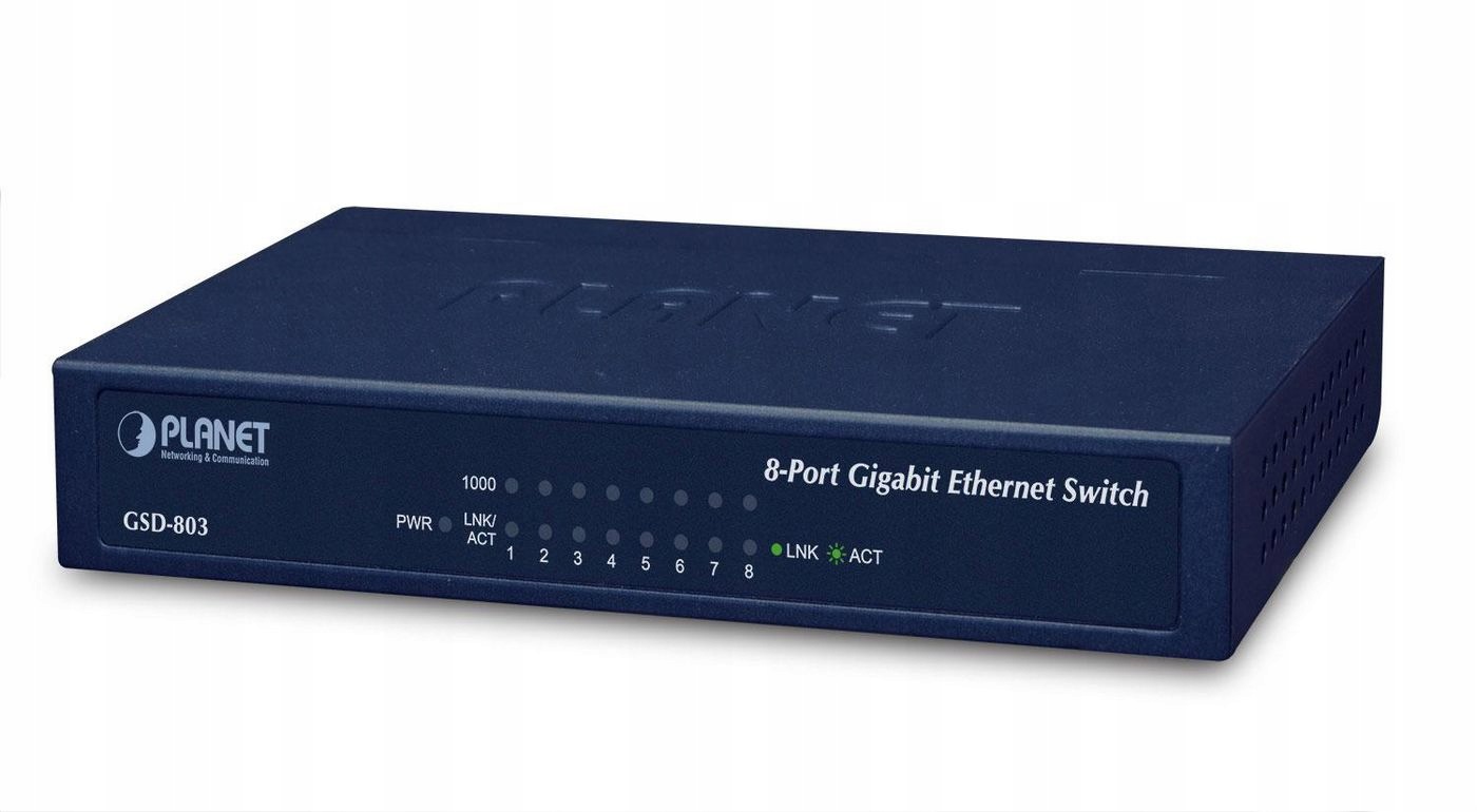 Planet 8portový gigabitový switch 10/100/1000 Mb/s