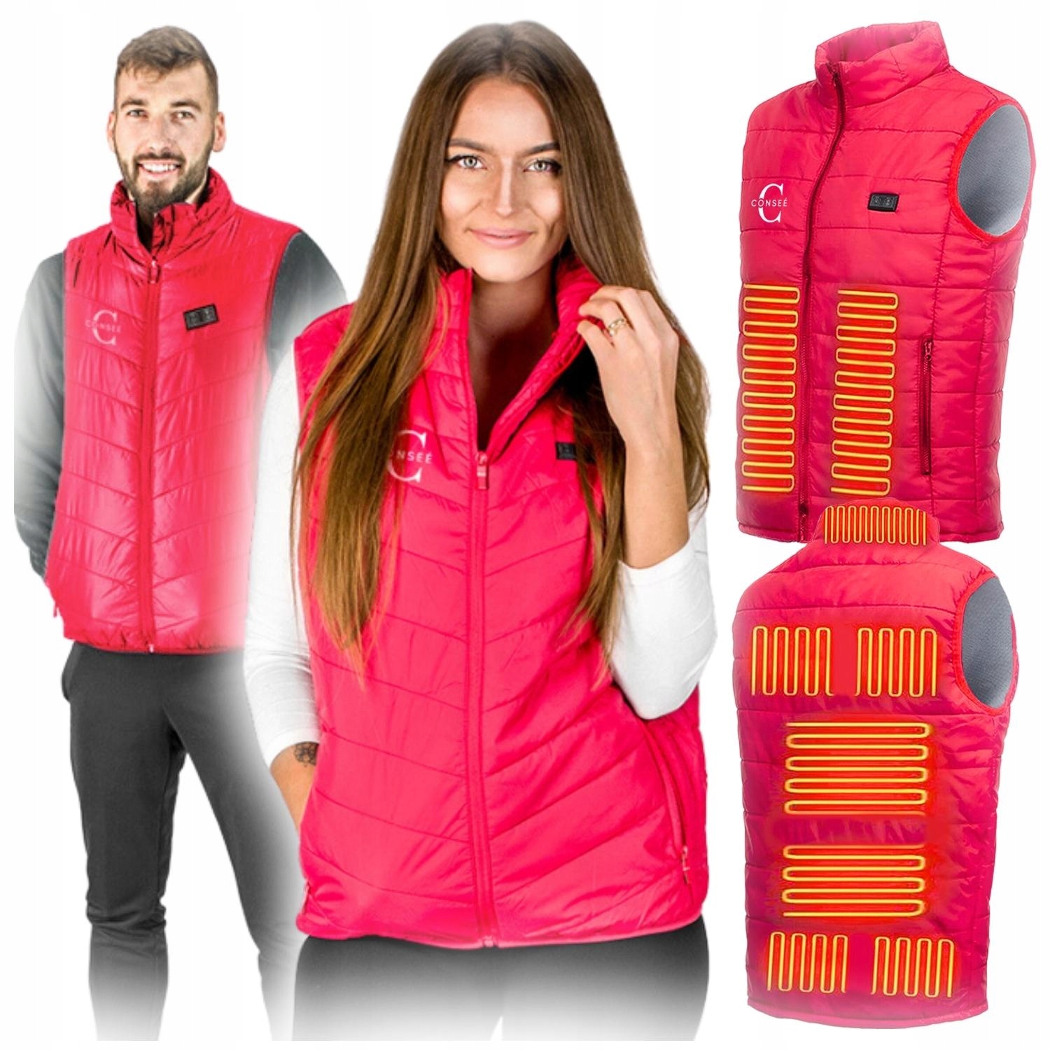 KAMIZELKA PODGRZEWANA USB PIKOWANA BEZRĘKAWNIK DŁUGI MĘSKI POLAROWY XL