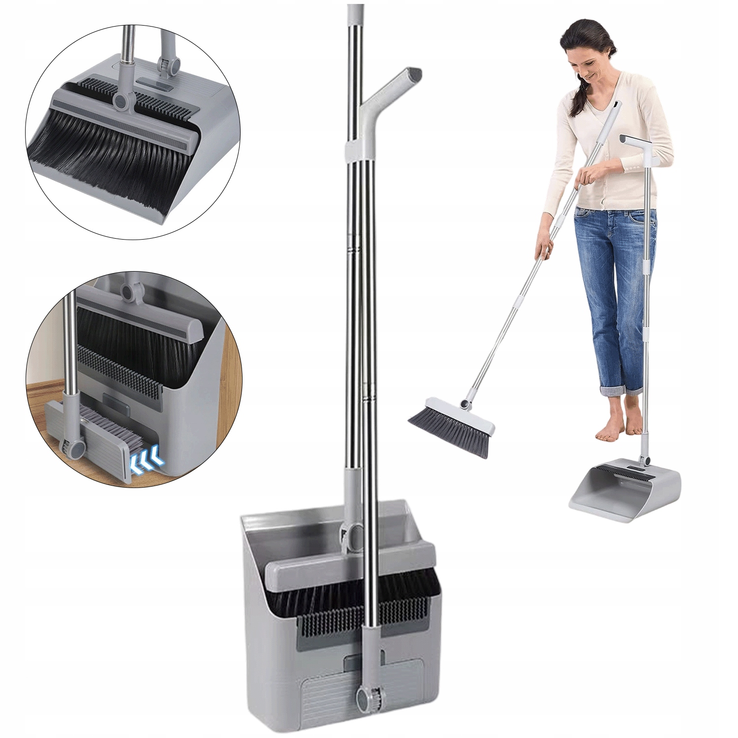 3V1 Sada Na Zametání Smetáček Lopatka Kartáč Na Úklid Lenoška