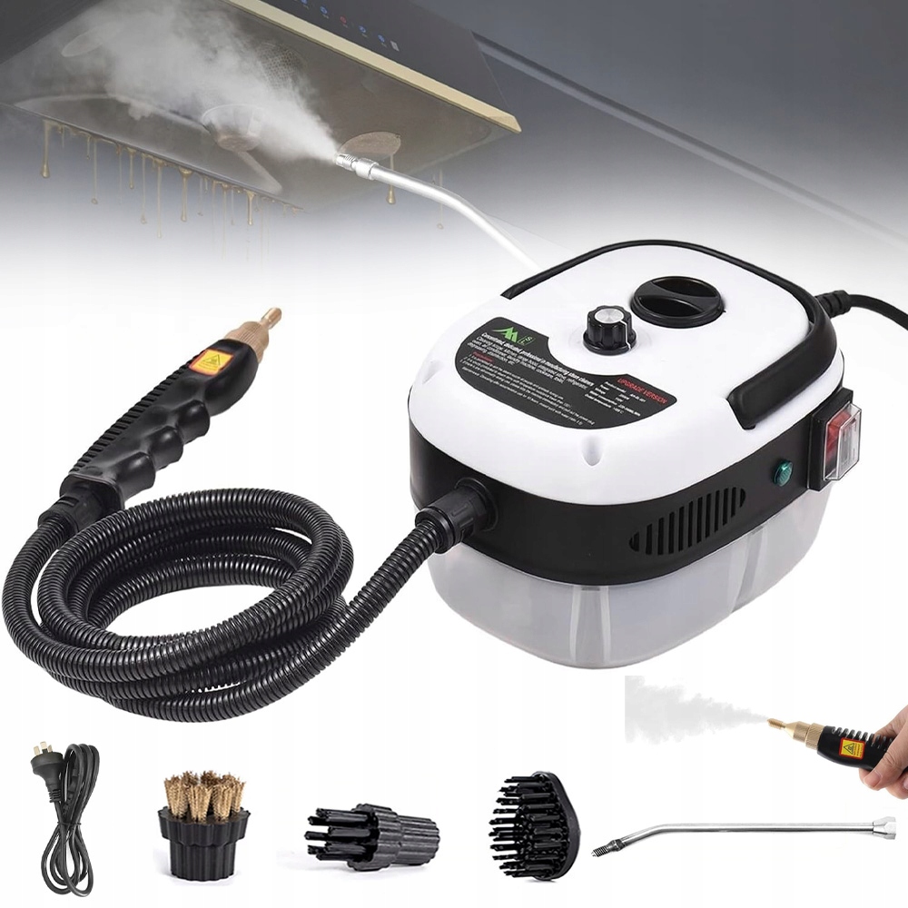 Parní Čistič 2500W 1000ML Čistič Steamer Napařovač 6 Režimů Páry Sada