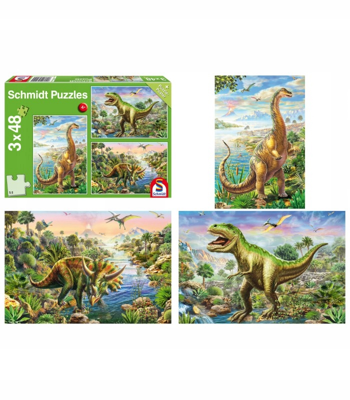 

Dinozaury Puzzle 3w1 z dinozaurami dla dzieci