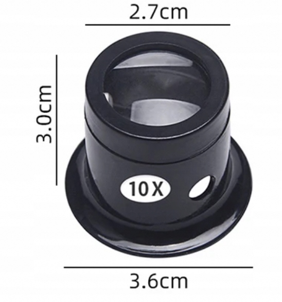 LUPA ZEGARMISTRZOWSKA JUBILERSKA 10X Kod producenta watch tool magnifier eye loupe