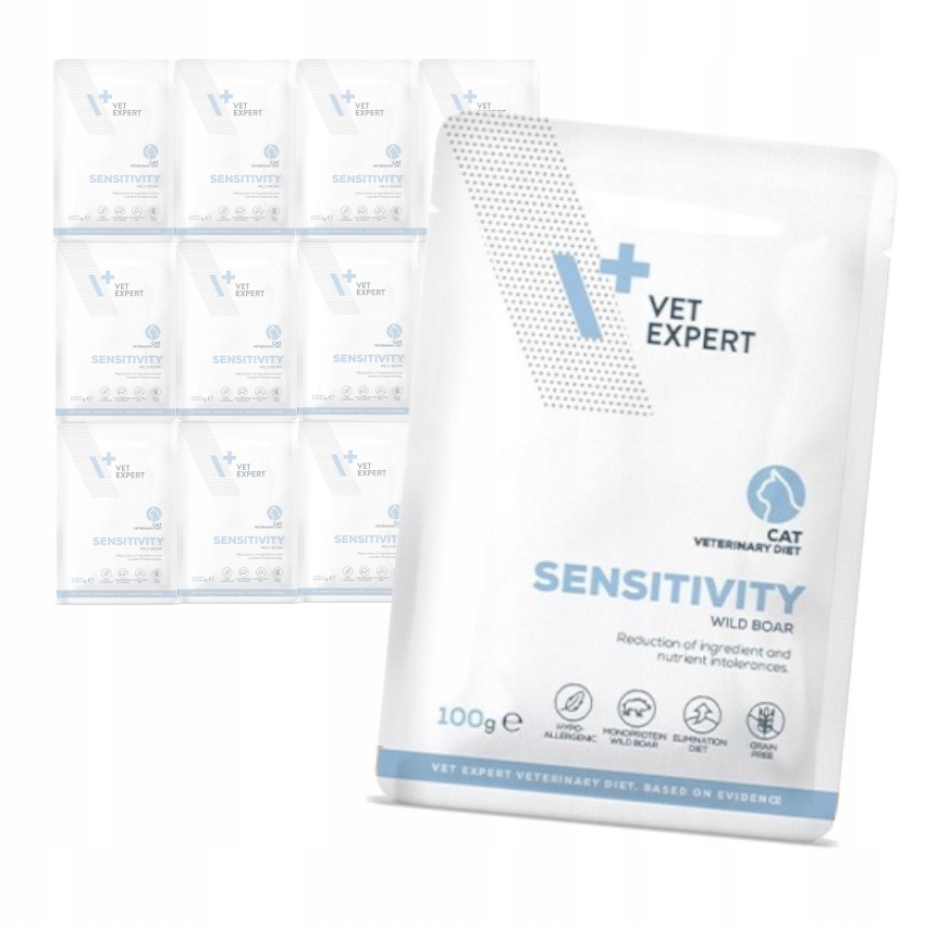 Levně Vet Expert Sensitivity Vlhké Krmivo veterinární Pro Kočky s divočákem 12 x 100 g