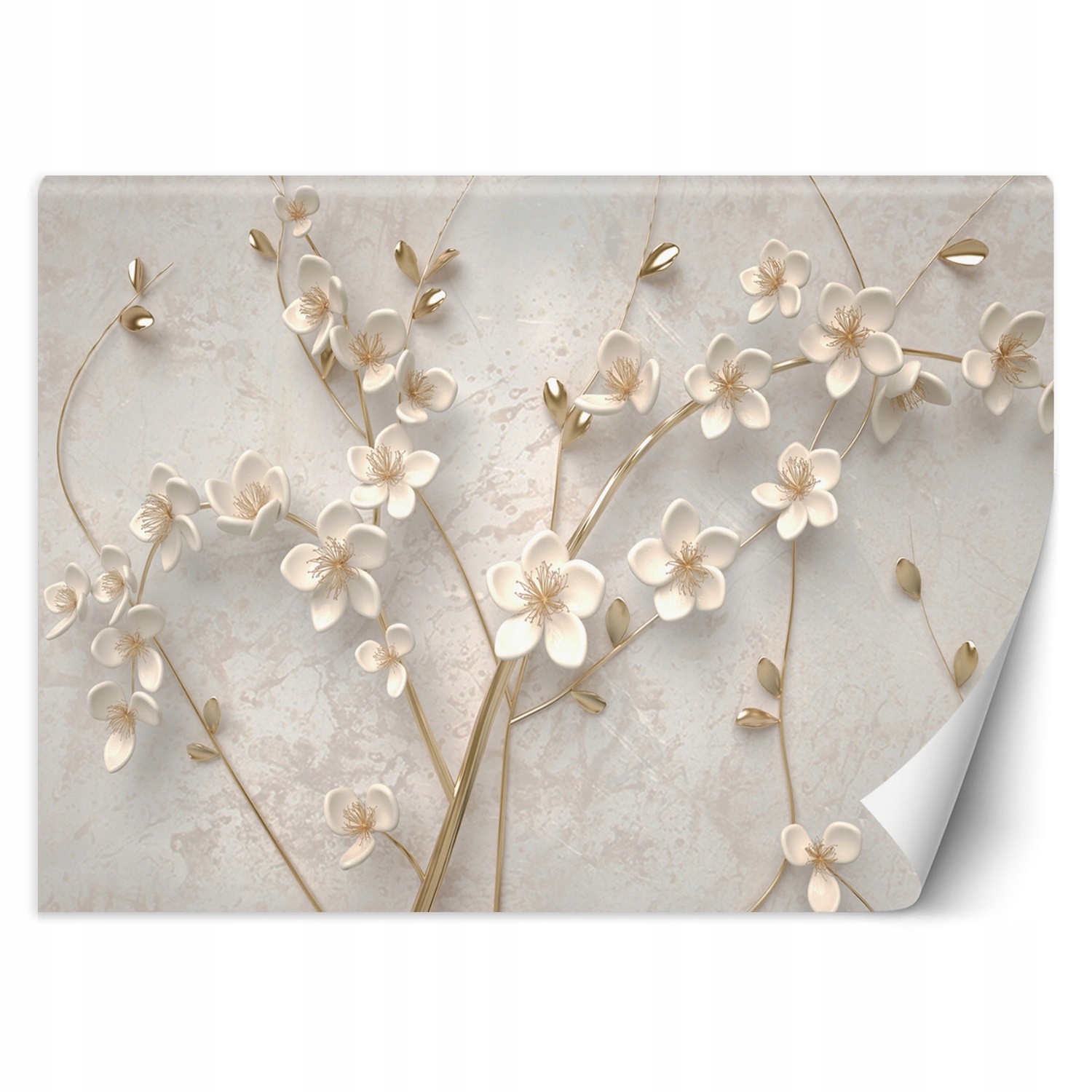 Fototapeta, Květiny abstrakce 3D 250x175 cm