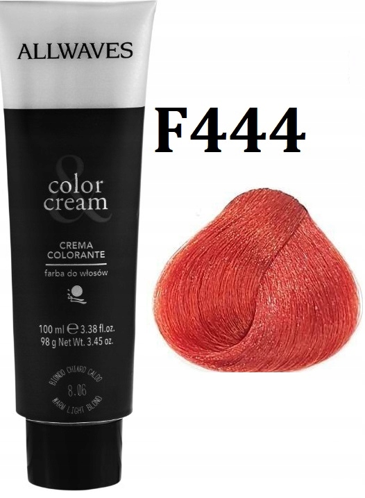 

Allwaves farba do włosów profesjonalna f444 100ml