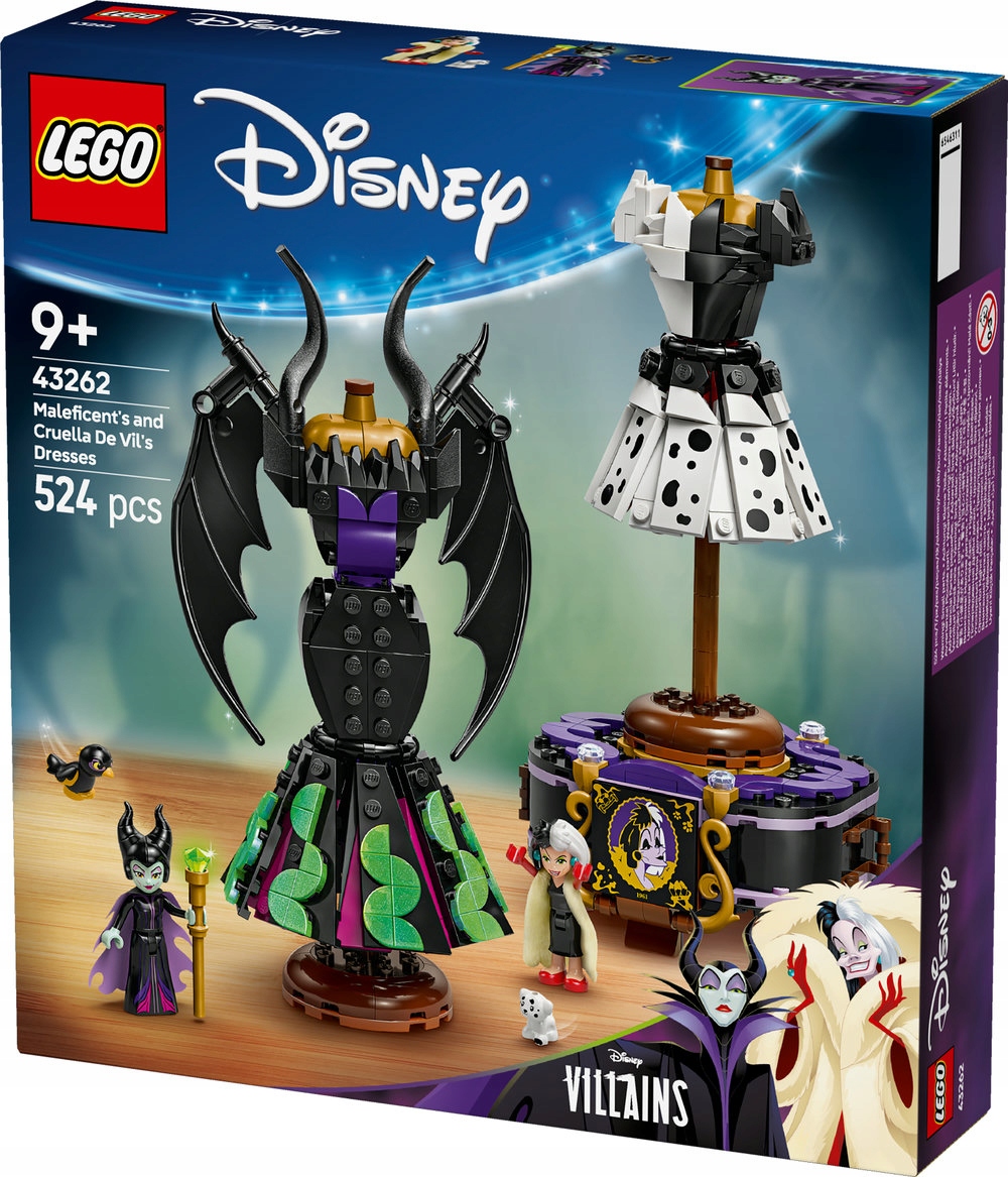Lego Disney 43262 Suknie Diaboliny i Cruelli De Mon