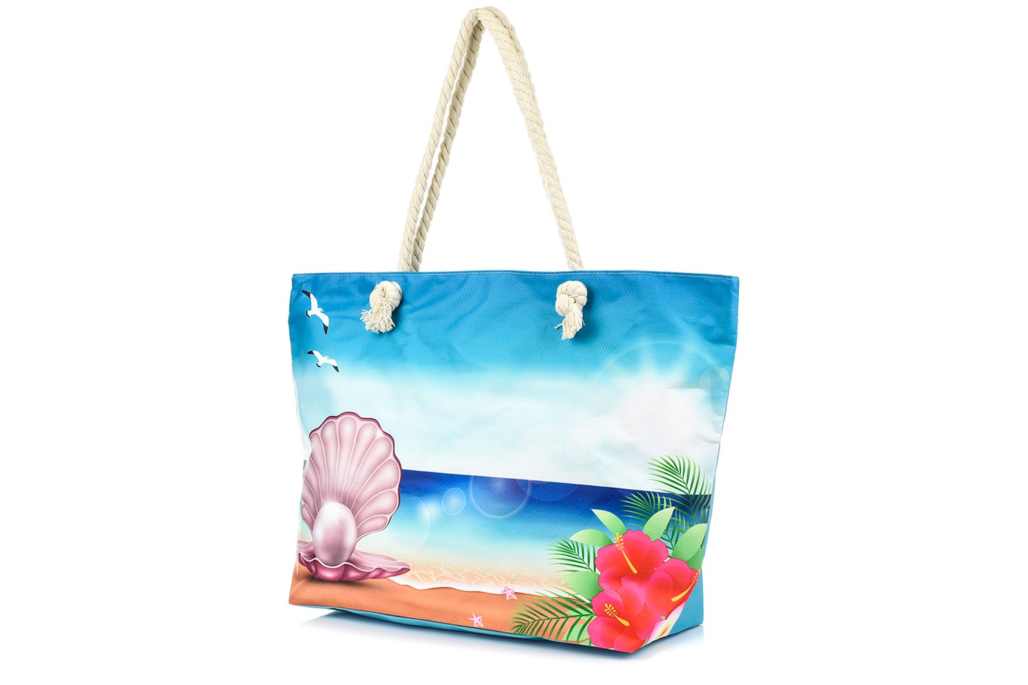 

Torba plażowa duża na lato rączki summer lekka
