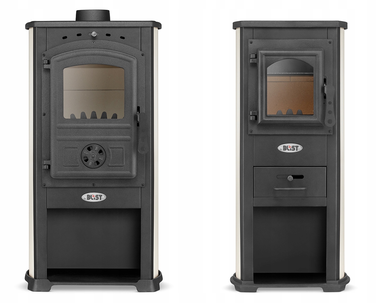 Piec piecyk KOMINEK stalowy koza mocny żeliwny ŻAR / MODENA beżowy Moc (kW) 6-10