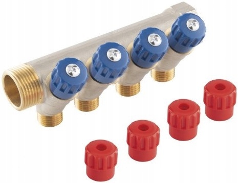 Ferro Sanitární Rozdělovač 3/4"X1/2", 4-CESTNÝ