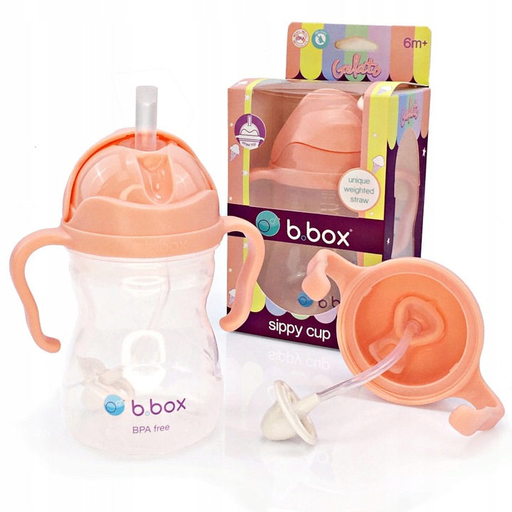 B.BOX INNOWACYJNY BIDON KUBEK Z OBCIĄŻONĄ SŁOMKĄ RURKĄ DLA DZIECI 240ml 521 Kod producenta BB00521
