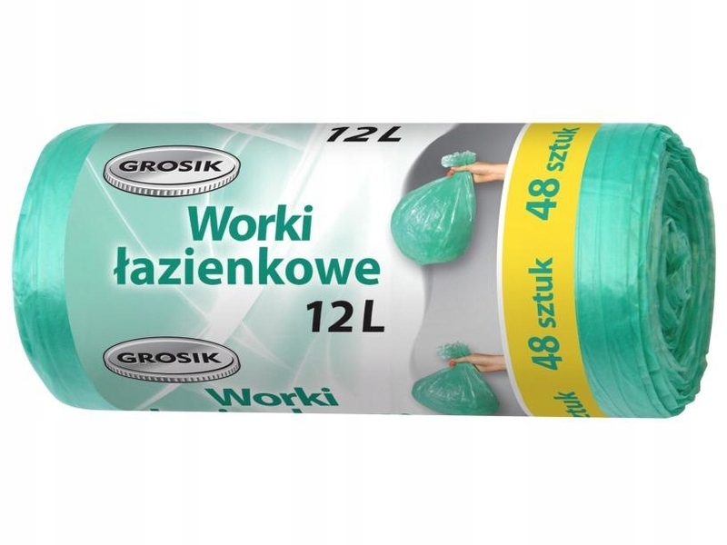 

Grosik Worki Na Śmieci 12L 48 Sztuk Łazienkowe