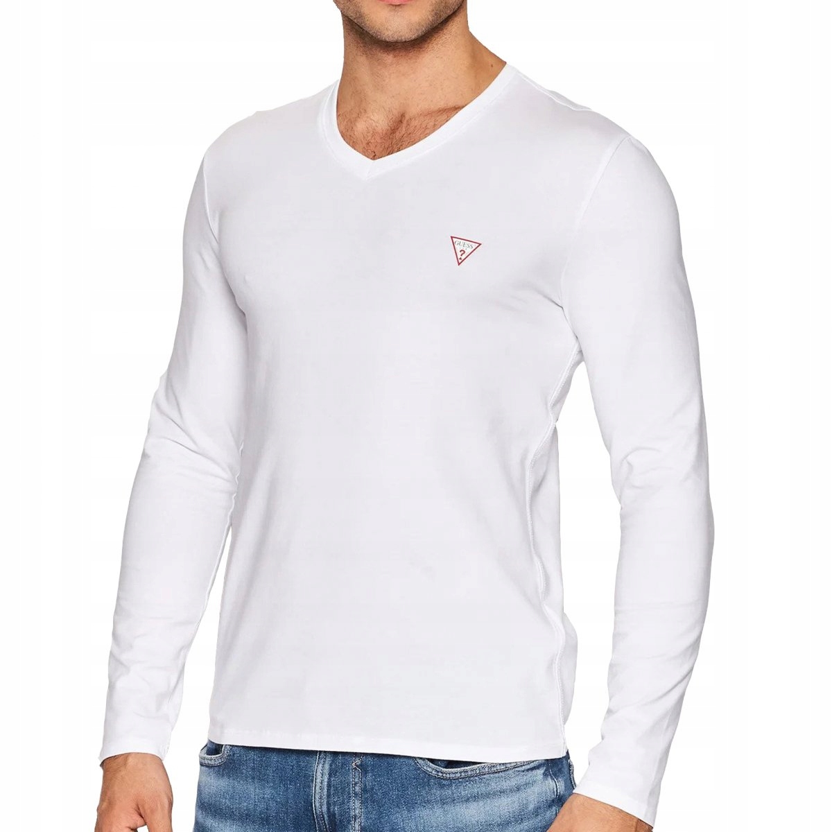 

Guess koszulka męska longsleeve biała logo M