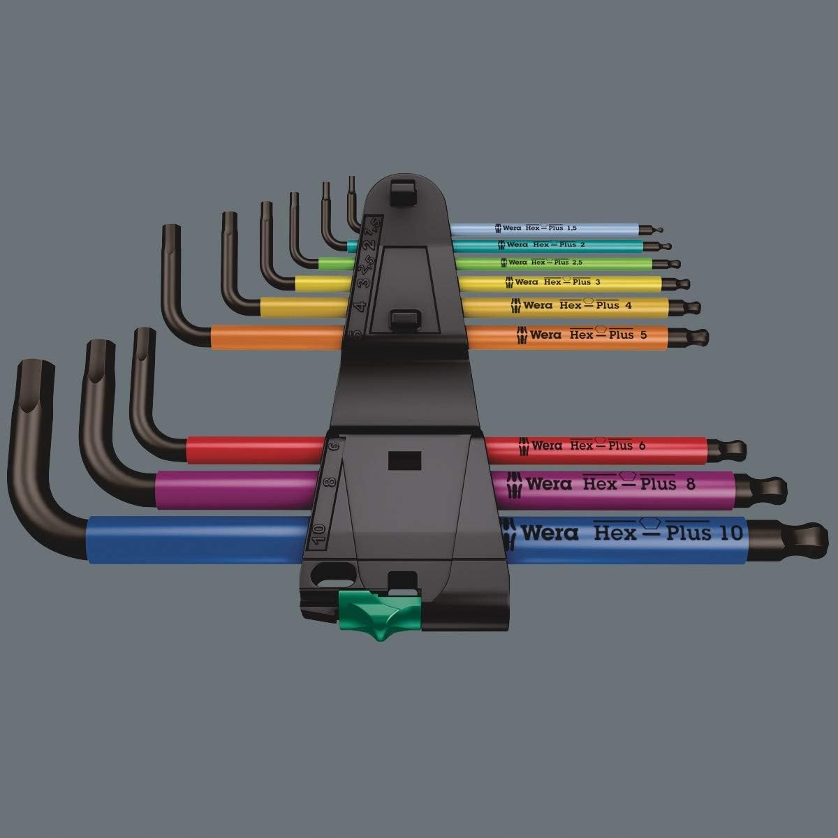 WERA Zestaw Kluczy Imbusowych Hex-Plus 9-częściowy Metrisch BlackLaser — miniatura 2
