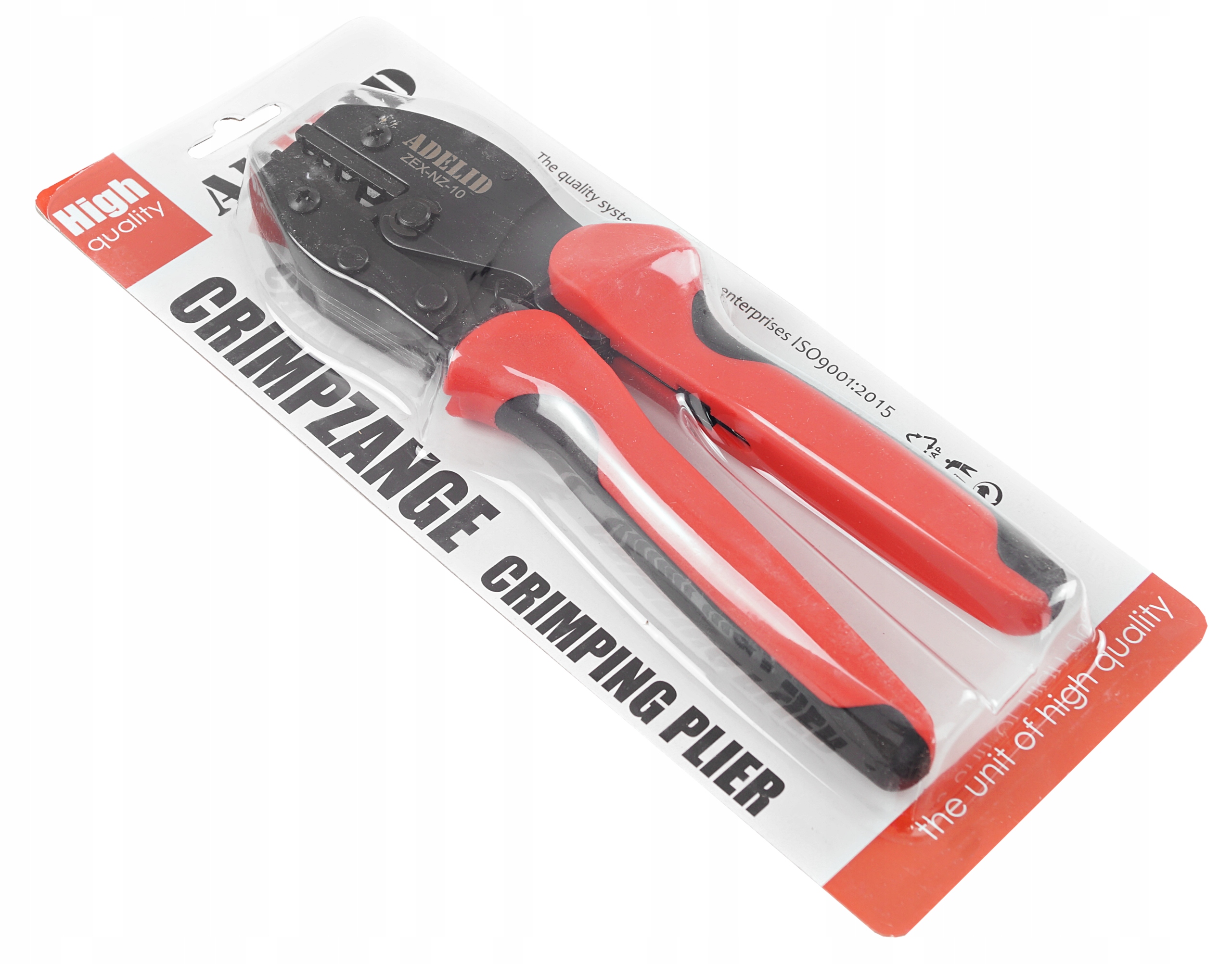 ZACISKARKA PRASKA DO KABLI TULEJEK NIEIZOLOWANYCH Kolor czerwony